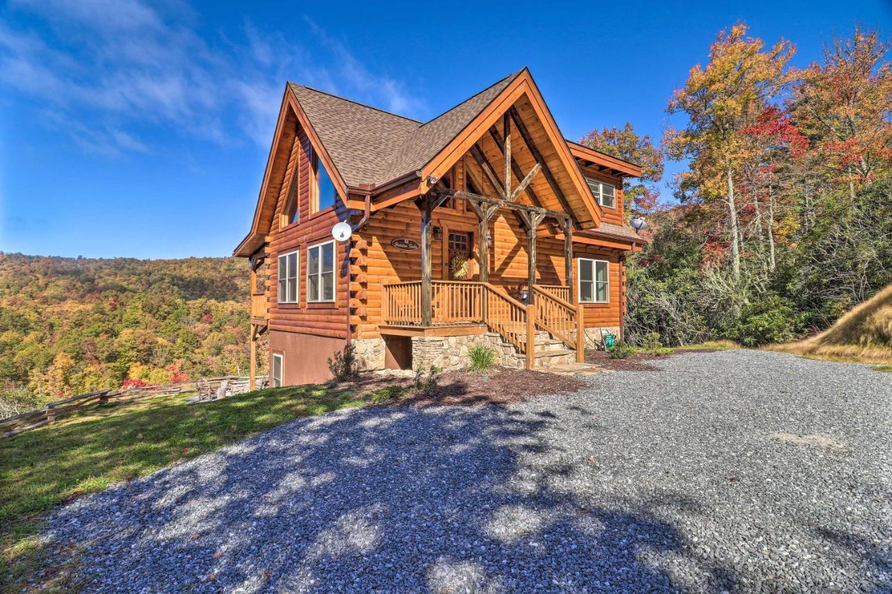 Hilltop Cabin On 5 Acres With Hot Tub And Waterfall! Bryson City Eksteriør bilde